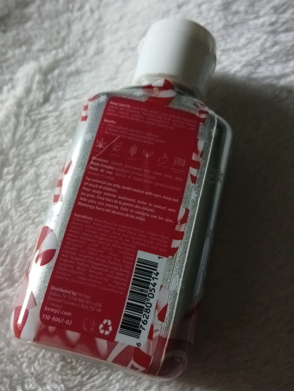 Hempz holiday scented